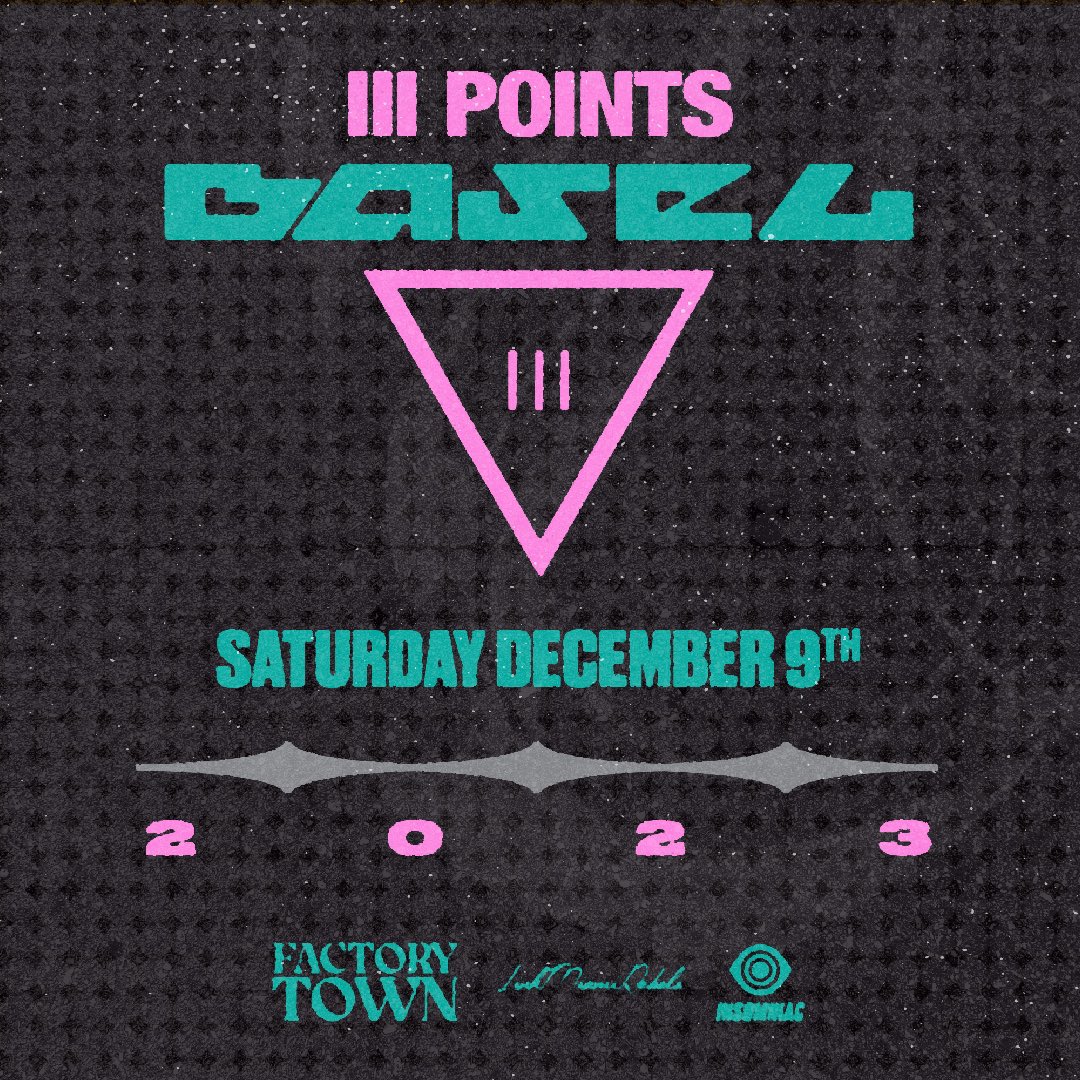 Save the date Miami… III Points is back for Basel 🔥 Full line-up announcement + tickets on sale this Friday at 1PM 🔊