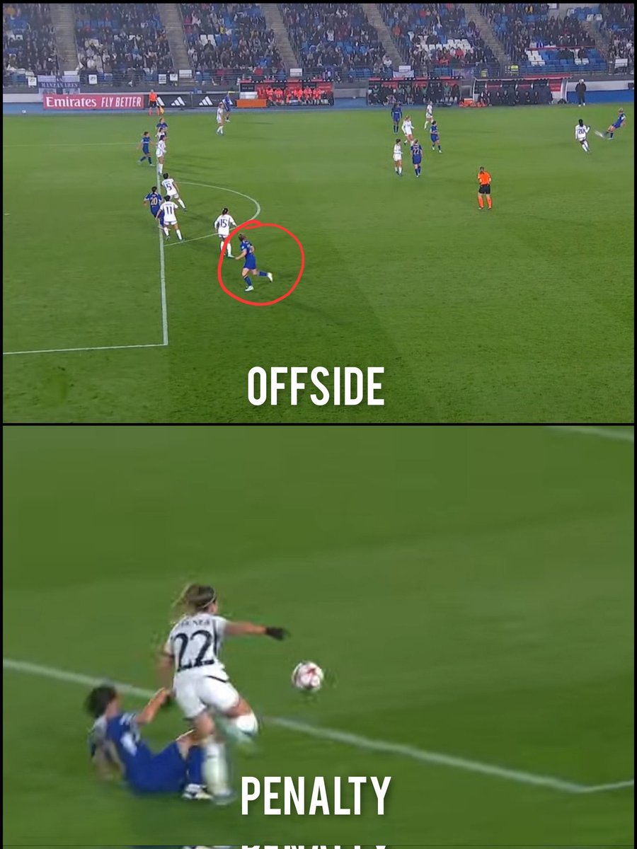A horrific night of officiating in the Real Madrid vs Chelsea game tonight 🤯