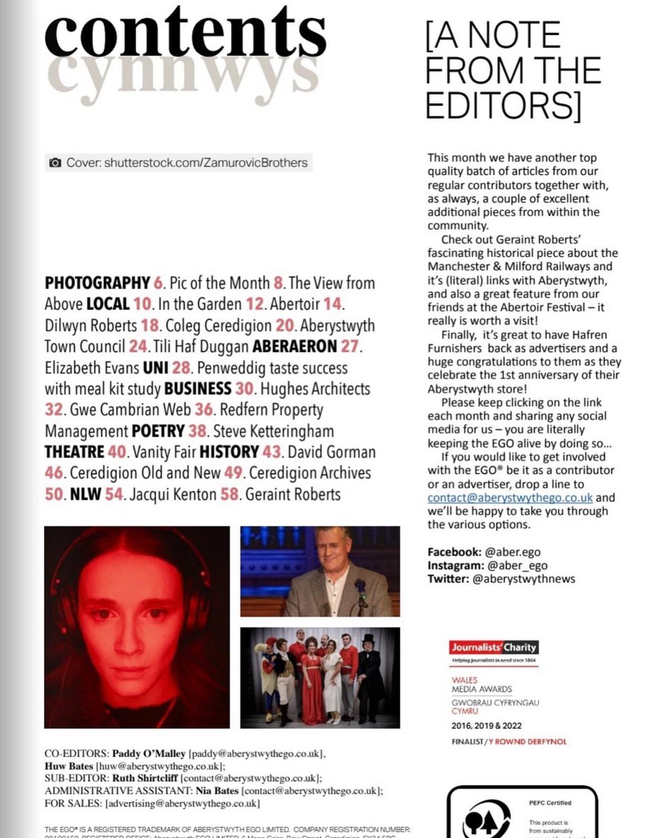 AberystwythNews's tweet photo. Have you read this month’s EGO magazine? Let us know in the comments what your favourite feature was!💙

https://t.co/D6UVJ645S3

Ydych chi wedi darllen yr EGO mis yma? Rhowch wybod i ni yn y sylwadau beth oedd eich hoff erthygl! 🏴󠁧󠁢󠁷󠁬󠁳󠁿 

#theEGO #yagym #yrEGO https://t.co/cXAw5CNdPB