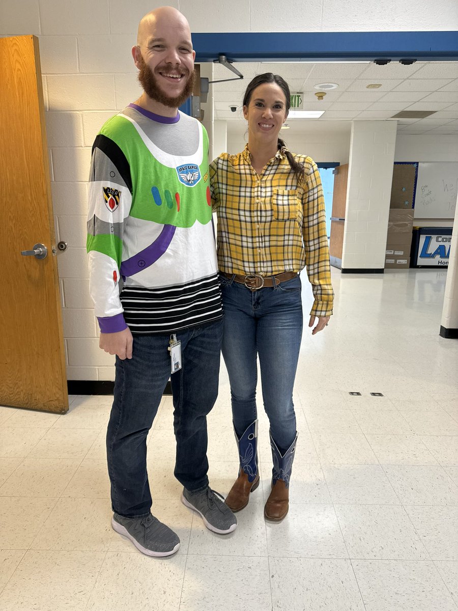 Check out our teachers supporting the VBCPS AVID Future Ready Spirit Week “Teamwork Makes the Dreamwork” Together, these teachers create magic each day! <a href="/vbschools/">VBSchools</a> <a href="/AVID4College/">AVID</a> #SOARlikeaJet