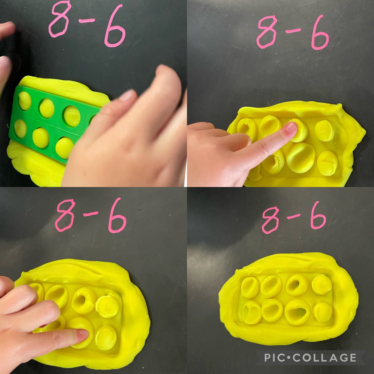 MrsGelston's tweet image. Numicon Subtraction 
Numicons are one of my favourite numeracy resources!
P1 loved using Playdough &amp;amp; @Numicon to subtract. #mathisfun #playistheway #play #numbersense #subtraction #minus #eyfs #tufftray #numicons #Number This post was from last year but I accidently deleted it..