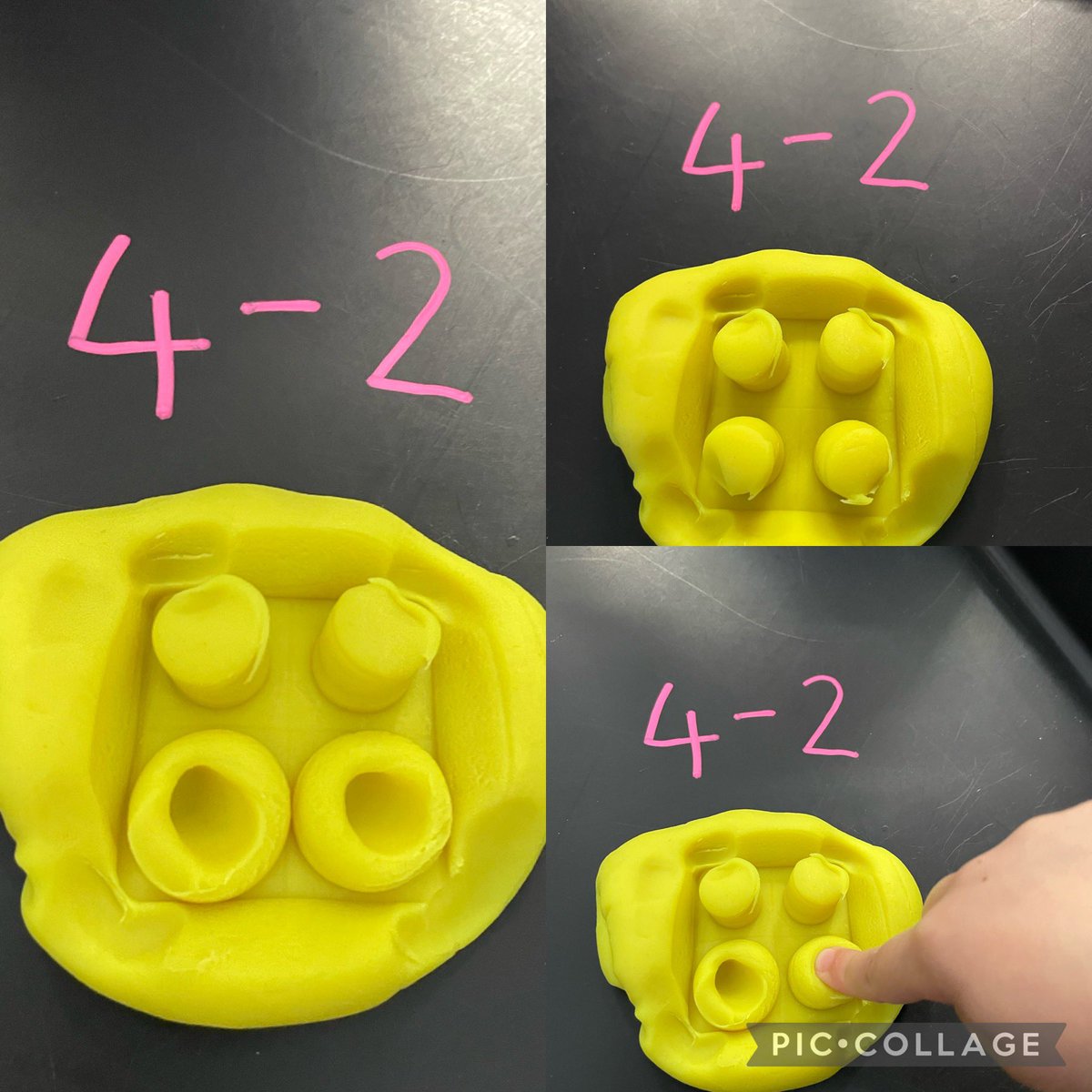 MrsGelston's tweet image. Numicon Subtraction 
Numicons are one of my favourite numeracy resources!
P1 loved using Playdough &amp;amp; @Numicon to subtract. #mathisfun #playistheway #play #numbersense #subtraction #minus #eyfs #tufftray #numicons #Number This post was from last year but I accidently deleted it..
