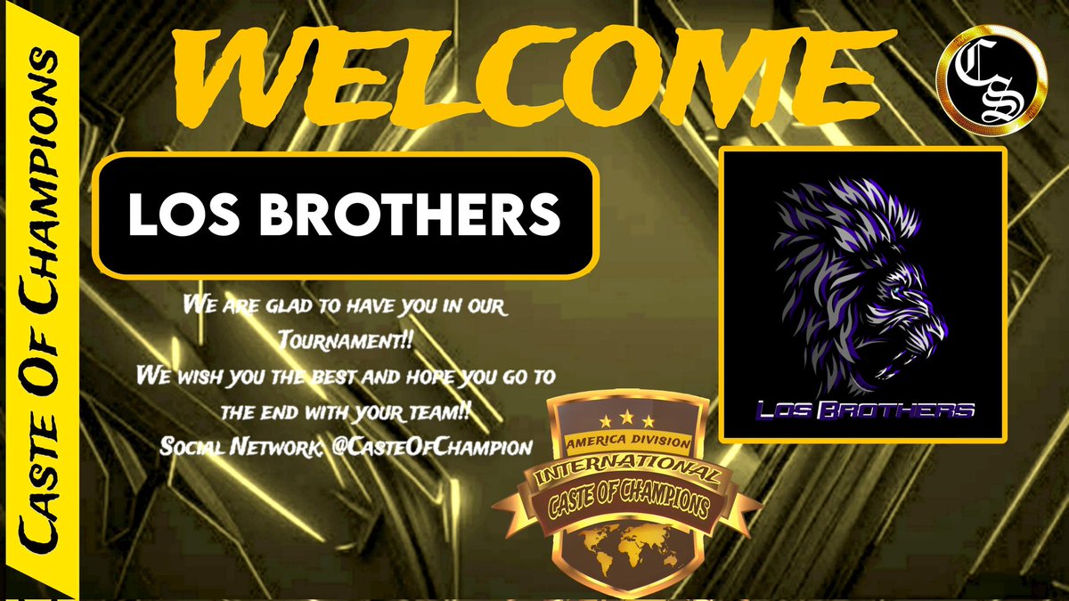 Gracias por aceptarnos nuevamente a este gran torneo, es un honor ser participe de este gran torneo, daremos lo mejor como en cada torneo.  @CasteOfChampion 
🦁💜