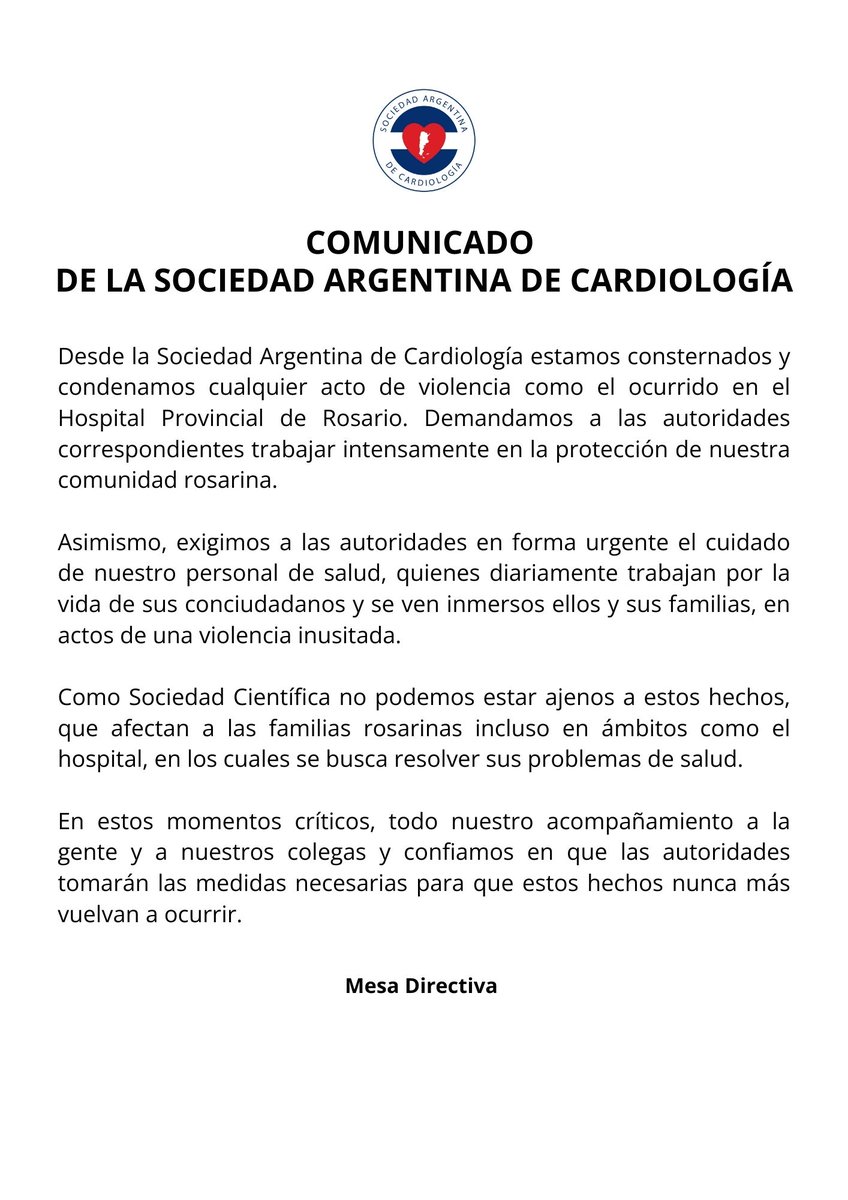 Sociedad Argentina de Cardiología tweet media