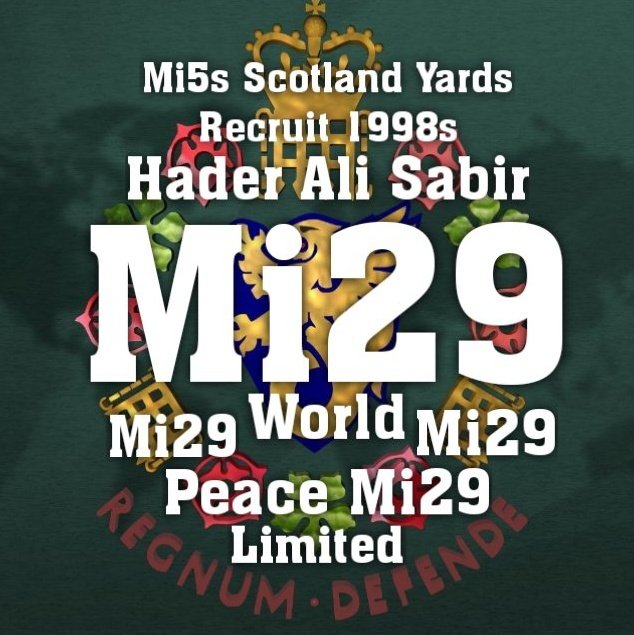 Mi29ukSecurity's tweet photo. Mi29s Mr Lord Hader Ali Sabir Founder of Mi29 in World Peace security service In peace keeping in World 🌎 Peace
https://t.co/yWftD4ULD2
1998s Mi5s Scotland Yards Job Ad in T&A along side rest of police jobs saying Lucky Police anyone can apply even police
I Got picked #Mi29 https://t.co/4qTBYtOF7v