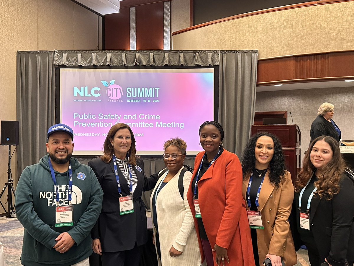 Very happy to show off the work of Dallas’ Office of Integrated Safety Solutions at National @leagueofcities City Summit at the Public Safety and Crime Prevention Federal Advocacy Committee along with @JesseForDallas and @carrieofdallas.