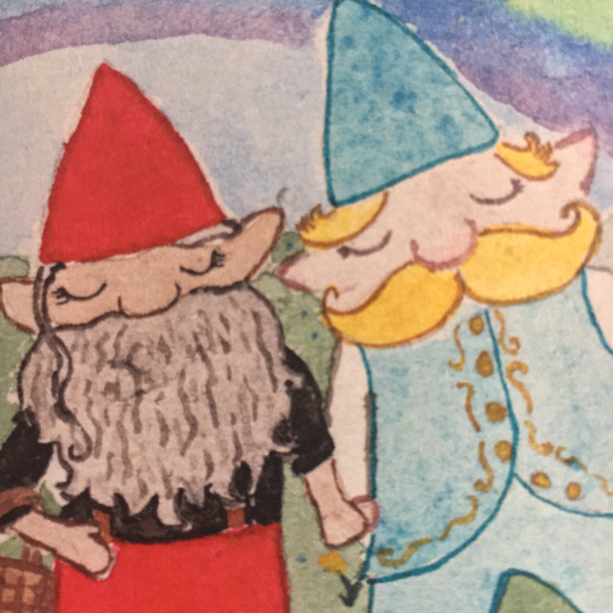 samikelsh's tweet photo. sorry to keep telling you about the things i added to my shøppe updäte but on the other hand, it’s a gnome ghusbands print and they love each other very much

#gnomes #cuteart #gentlebeard #letsgetwhimsical https://t.co/x6CaeWaJSW