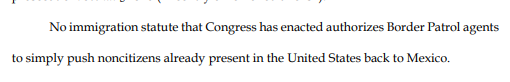 Saving this quote from a DOJ brief for any future attempt by any future administration to try to do this.

This is from DOJ's brief in Texas's lawsuit seeking to force the Border Patrol not to cut their razor wire along the Rio Grande: storage.courtlistener.com/recap/gov.usco…