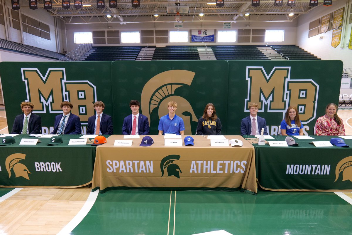 mbs_athletics's tweet photo. Today we celebrated our Fall 2023 Signing Day as 9 student athletes signed their National Letter of Intent to play at 7 different colleges/universities among 6 different sports! 

We are so proud of them! 

✍️ https://t.co/AlpeCLuuXf https://t.co/STGbZR7w10