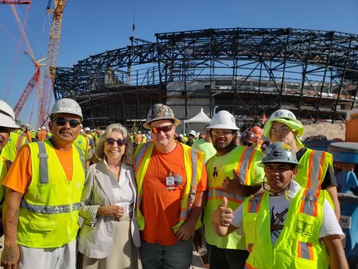 repdinatitus's tweet photo. Today marks two years since the #BipartisanInfrastructureLaw was signed by @POTUS.

This bill is investing in #SouthernNevada roads and bridges, airports, public transit, clean water, and high-speed internet - all while creating good-paying, union jobs. https://t.co/uYGG6dxIaO