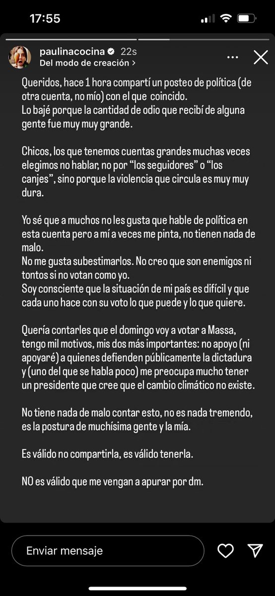 Esto que plantea Paulina Cocina es fundamental y tiene que ser abordado por todos aquellos con capacidad de decisión. Se acallan voces, especialmente de mujeres, con violencia en línea. Necesitamos garantizar la pluralidad de voces, la democracia se mejora con más democracia.