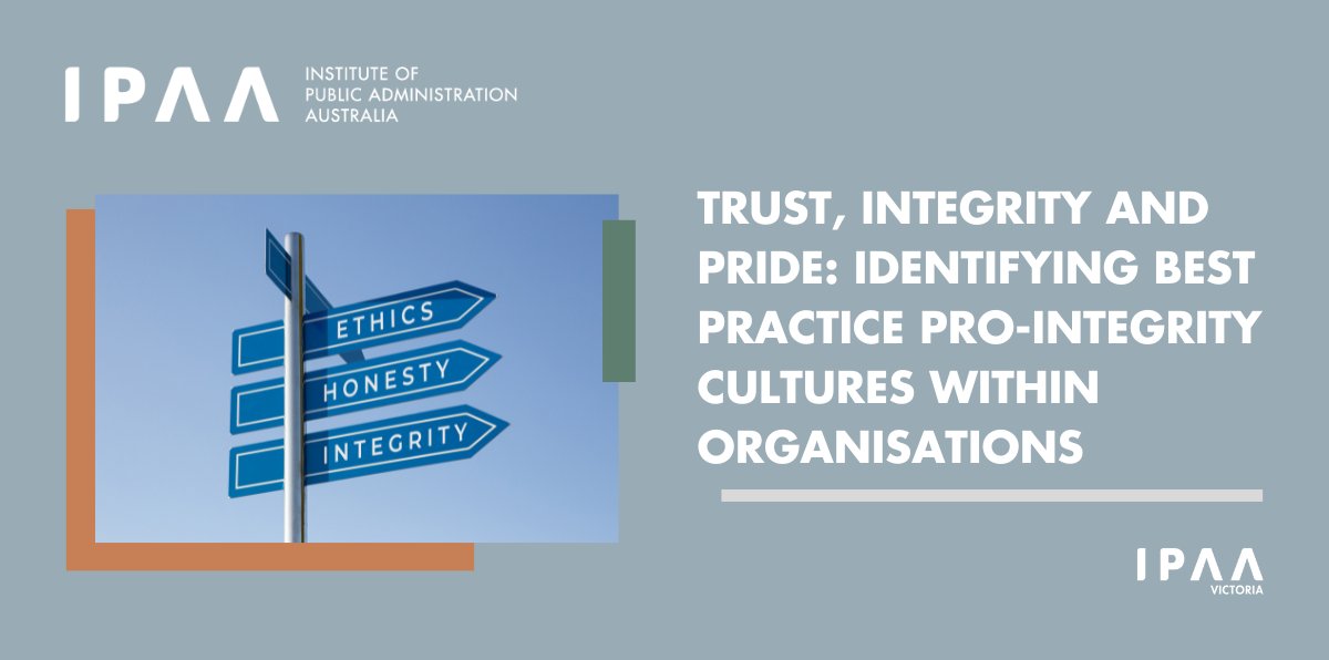 What is the line between vigilance & speaking up on potential integrity issues or being inherently untrusting of the system? @IPAAVic explores this and more based on insights from their leadership and integrity event. Now on the #PublicSectorHub: ipaa.org.au/how-to-write-c…