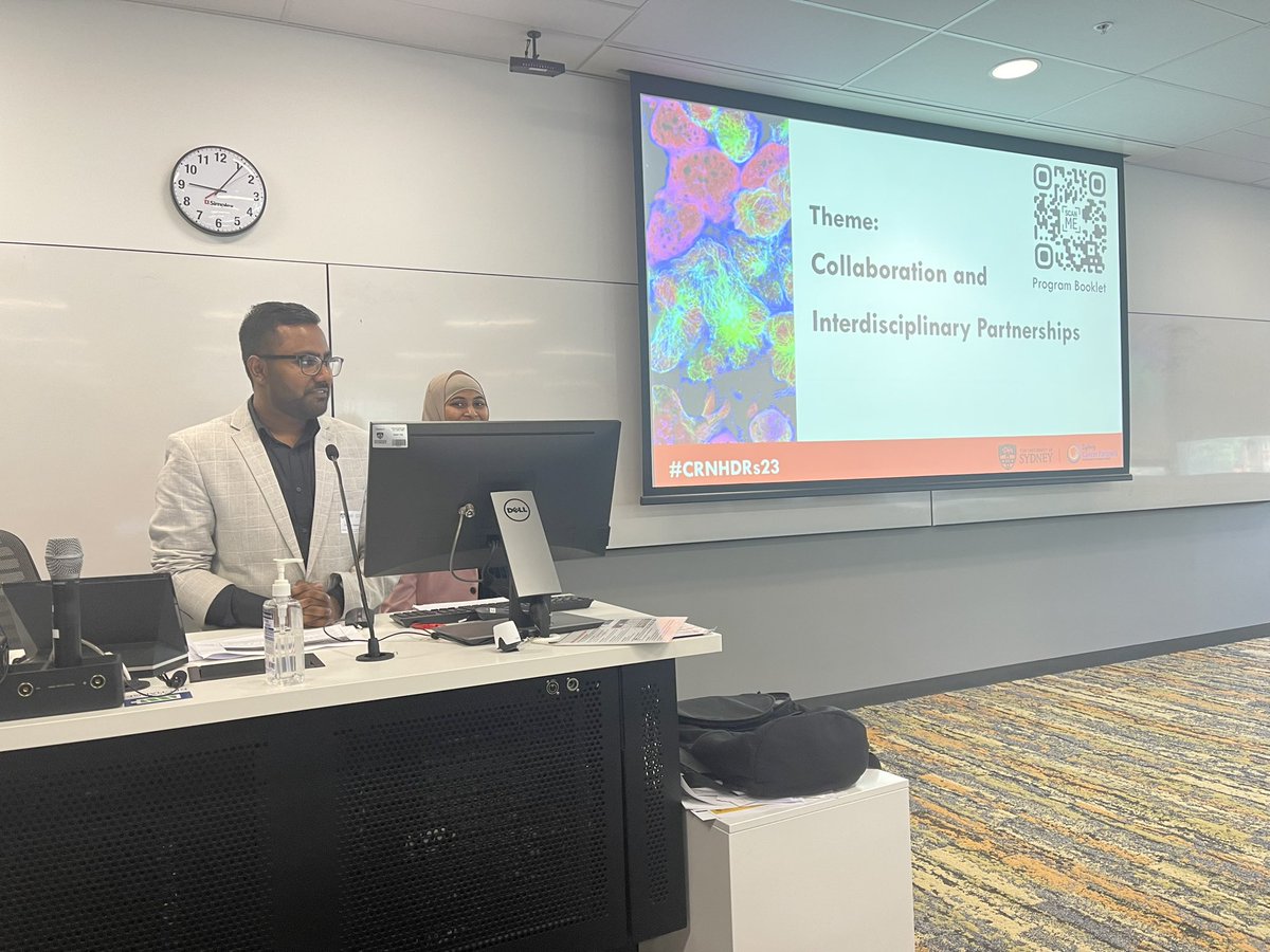 SydCancerNetwrk's tweet image. 🎉 Welcome to our #CRNHDRs23, “Theme: Collaboration and Interdisciplinary Partnerships”, co-chairs @PranujanP and Farhana Mollah #HDR #HDRstudents #Honours #Masters #PhD #career #Cancer #Oncology #CancerResearch #Tumour #USYD #SydneyUni