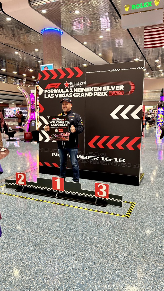 LASairport's tweet photo. Snap - Tag - Share! ๐ธ๐๏ธ
Get your pic with these F1-themed photo-ops and tag us! #SpottedatLAS. https://t.co/2gtnX3xMDy