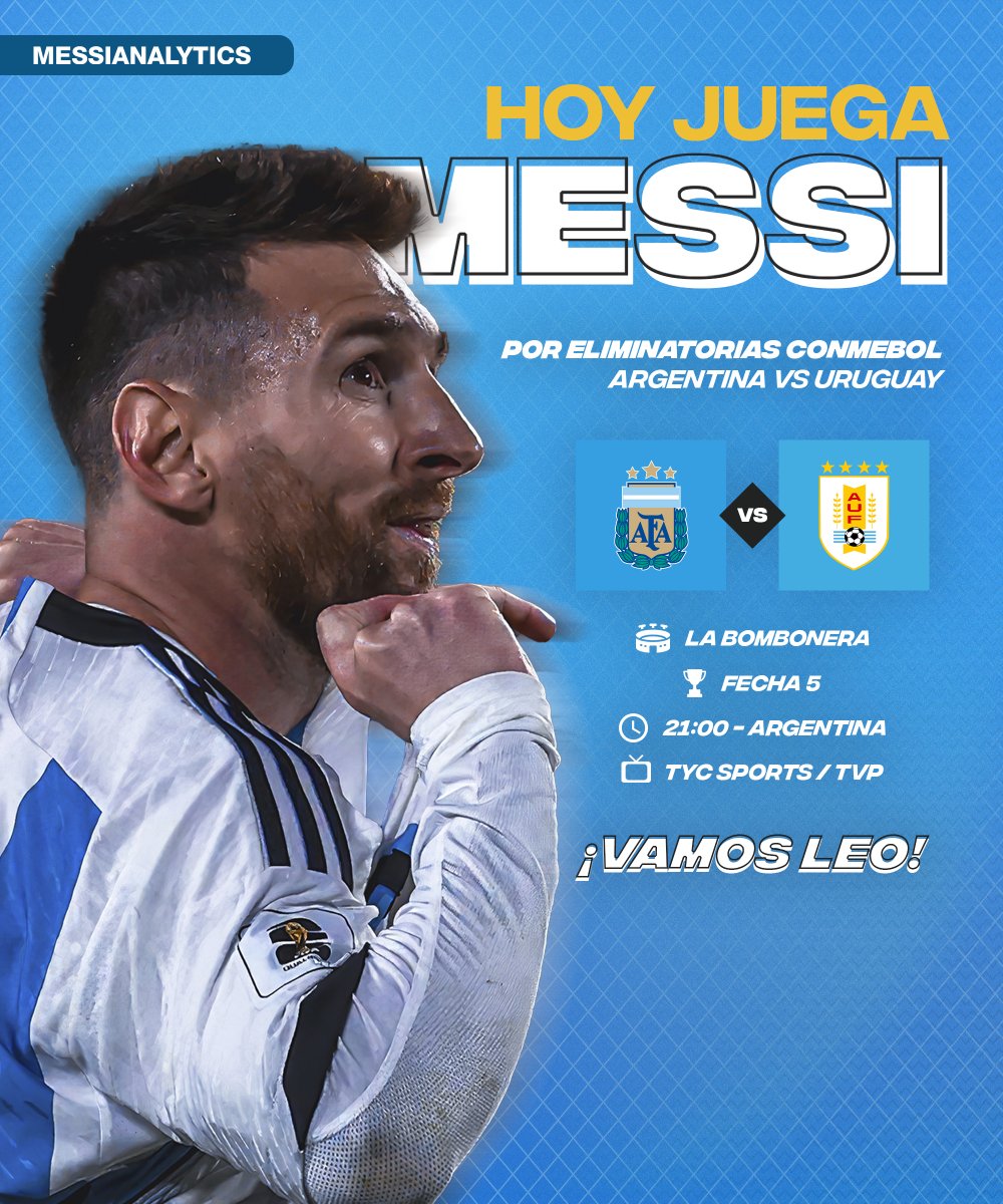 🇦🇷 ¡HOY JUEGA MESSI!