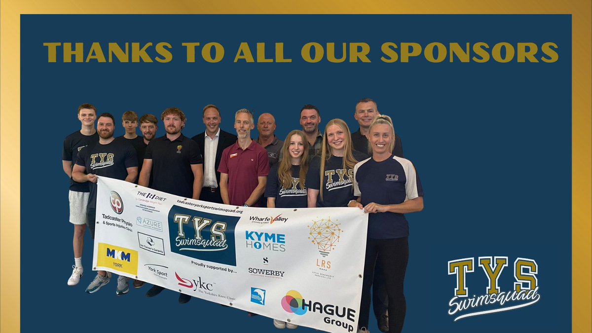 Thanks to all our TYSSS Sponsors for the 2023/24 season👏 - We really appreciate your support &amp; our new website has a page specially dedicated to you. Thank you from us all at #TeamTYS
#AthleteFocusedTeamDriven
tysswimsquad.co.uk/sponsors