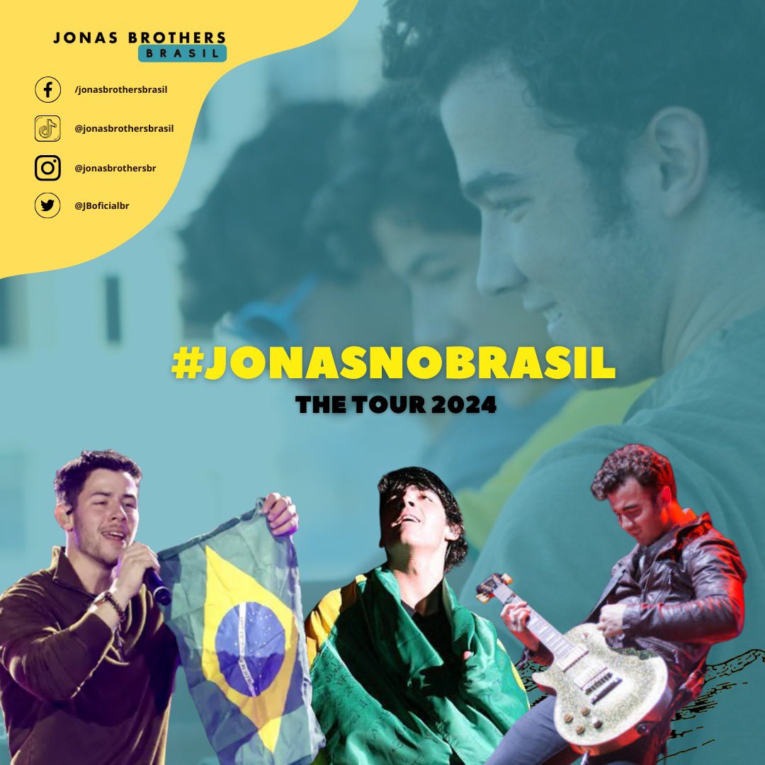 JBoficialBR's tweet photo. Após os questionamentos de vocês, buscamos informações de fontes diretas e vamos trazer aqui:

Jonas Brothers na América Latina 2024
- Brasil: SP/RJ (entre 13 e 15 de abril de 2024) 
- Pré-Venda: 29 de novembro de 2023. Clientes Santander com acesso antecipado. 10x sem juros! 

+ https://t.co/WXnUfteYen