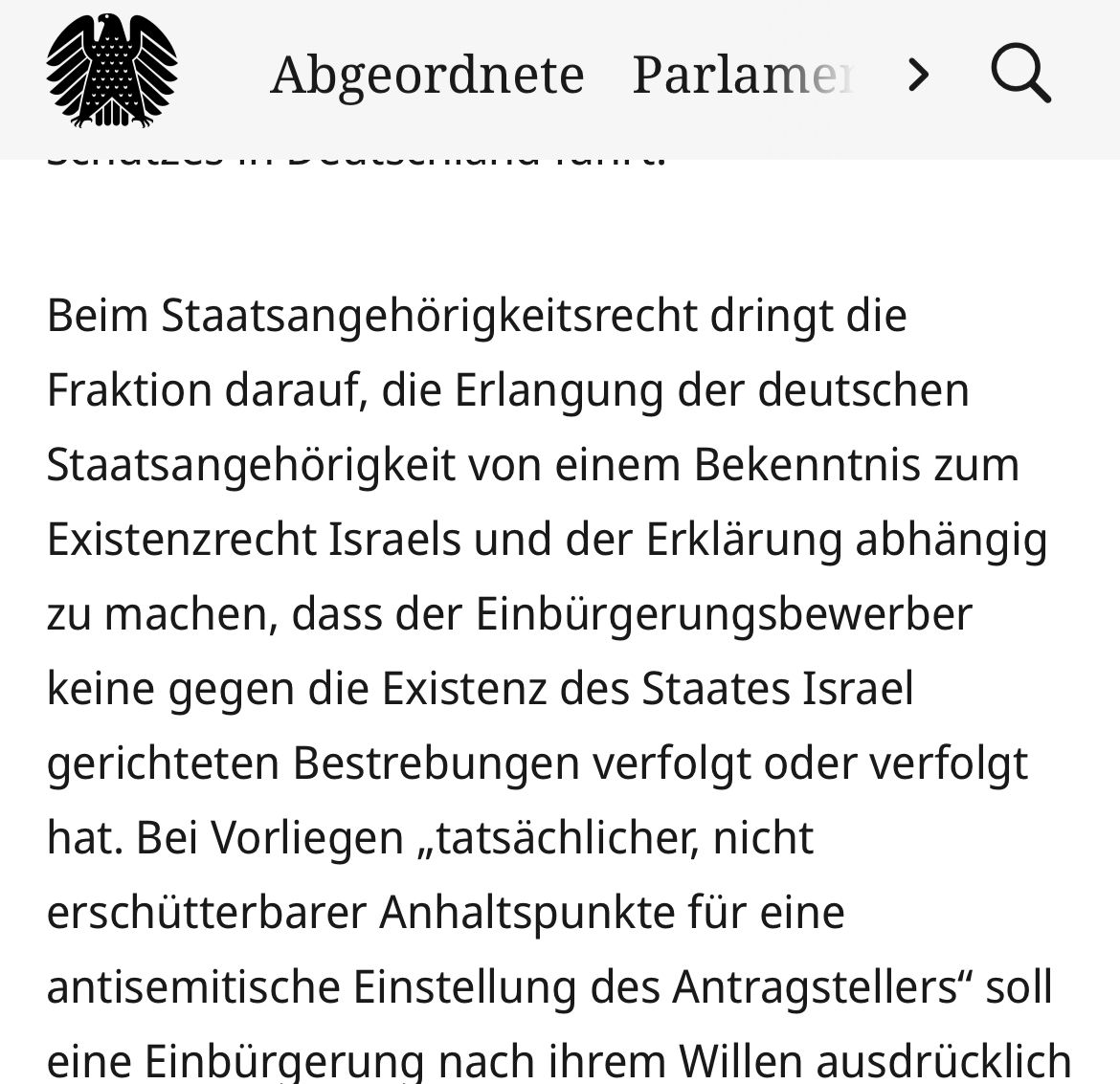 #Germany's Bundestag will discuss Friday a draft law  that would make "commitment to #Israel's right to exist" a requirement for citizenship.