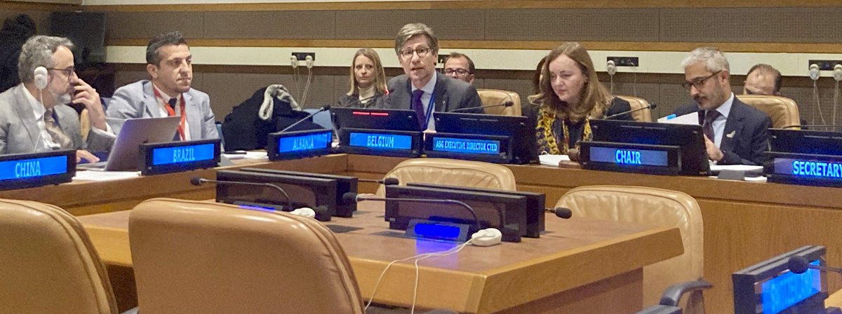 BelgiumUN's tweet photo. Successful briefing today by 🇧🇪 CT Ambassador Nicolas Nihon to the 🇺🇳 Counterterrorism Committee on the progress made by Belgium following @UN_CTED’s visit to evaluate our CT efforts.

🙏🏻 to the Chair 🇦🇪 &amp; UN Security Council members for their high level of engagement &amp; interest! https://t.co/tVnPawFDz6
