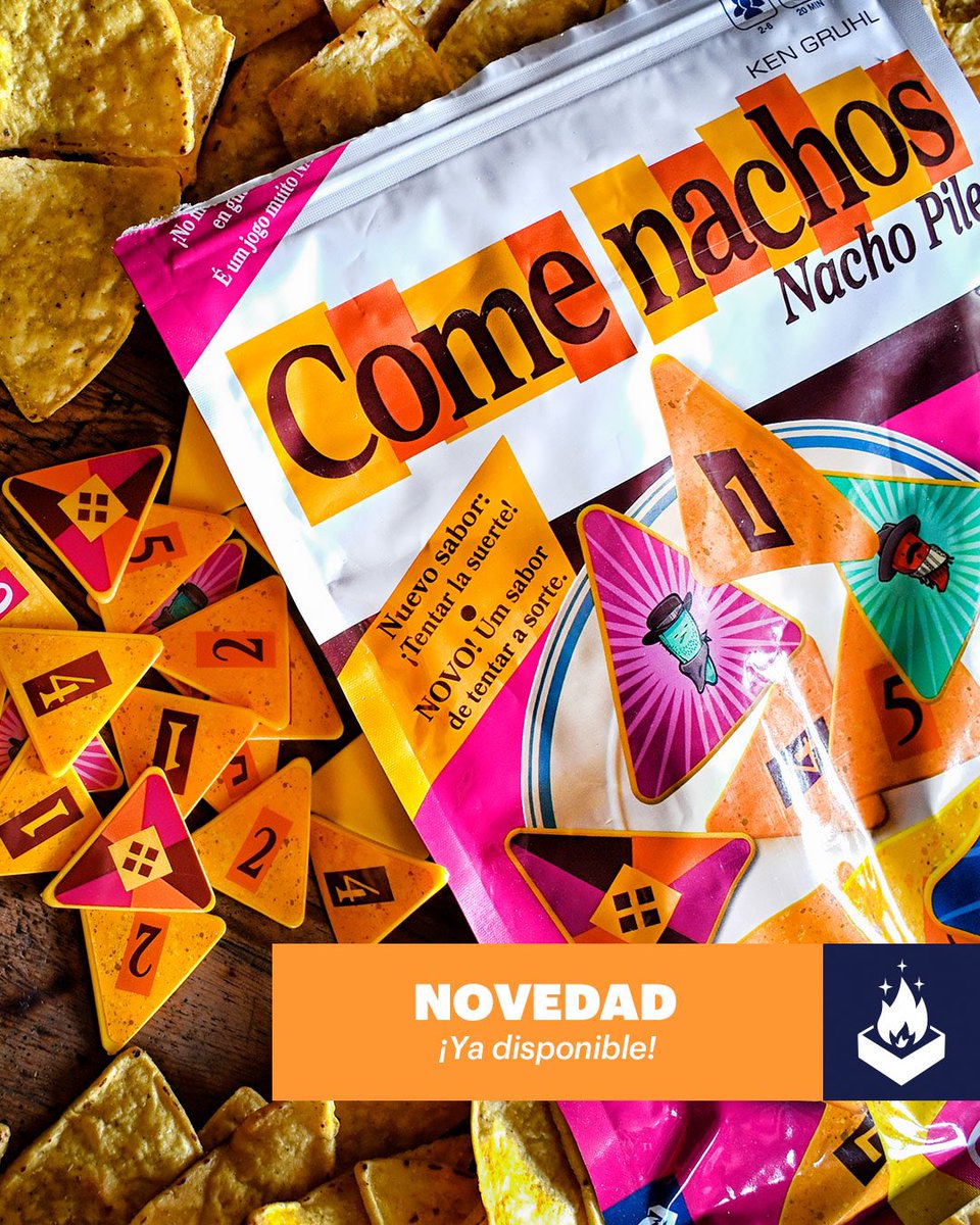 DevirMexico's tweet image. #ComeNachos es uno de esos juegos sabrosos 😋, para todo tipo de gustos. Aparta tus nachos, tienta la suerte y ruega que los demás jugadores no se los roben de la mesa, antes de que puedas ponerlos en tu plato.

¿Se te antoja?

#JuegosDeMesa #PartyGame #JuegoFamiliar #Devir