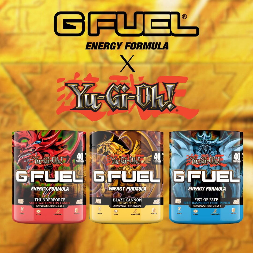 i_haskill's tweet photo. Concepts for @GFuelEnergy and @yugioh collab! Would you pick up any of these? 
Sorry for the re-upload, the original had a crazy typo!
#GFUEL #gsquad #yugioh #yugiohtcg https://t.co/oIiOw2fF0g
