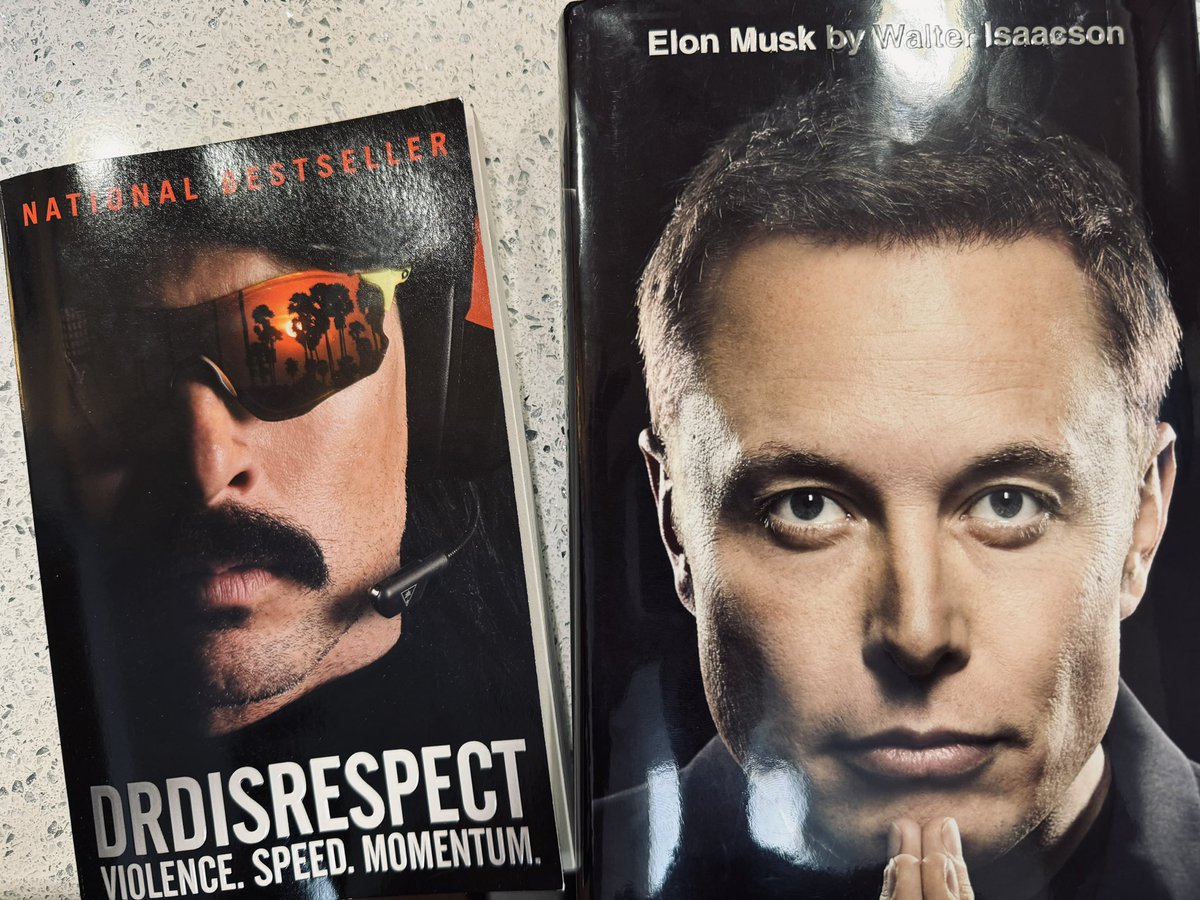 DrDisrespect's tweet image. Officially on vacation.

I picked up some reading materials for my upcoming travels.

Tell me, which cover is better? @elonmusk
