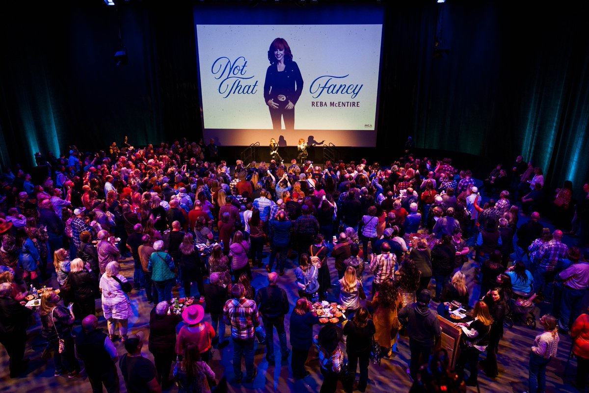 reba's tweet image. We had an incredible time celebrating #NotThatFancy at @TheRyman and @Opry. Thank you to all my friends, family, and fans who came to these shows.