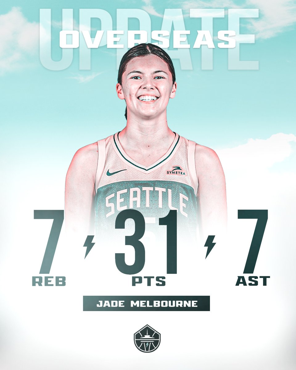 seattlestorm's tweet photo. Jade-o just dropped a 30-piece down under 😱🔥

#StormOverSEAs https://t.co/BtjLbrobPv