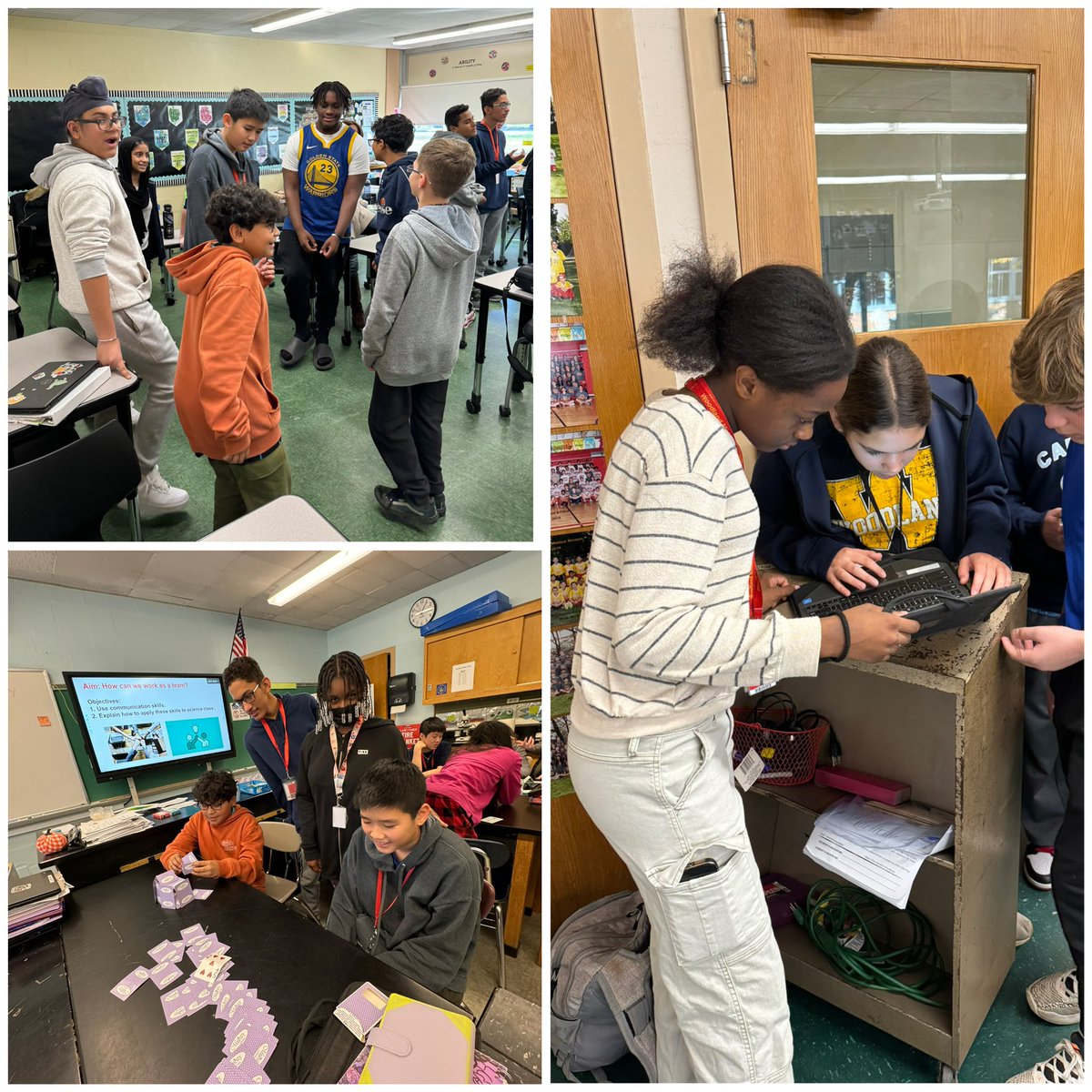 JanineKnopf1's tweet photo. Our 7th graders did a phenomenal job with our first ever 7th Grade Team Building Day! Ss understood the purpose of collaborating with one another to build a sense of community. We can’t wait to see their growth this year! 7th Grade Sticks Together at WMS! @_CrystalMello https://t.co/rCOGVnw1BM