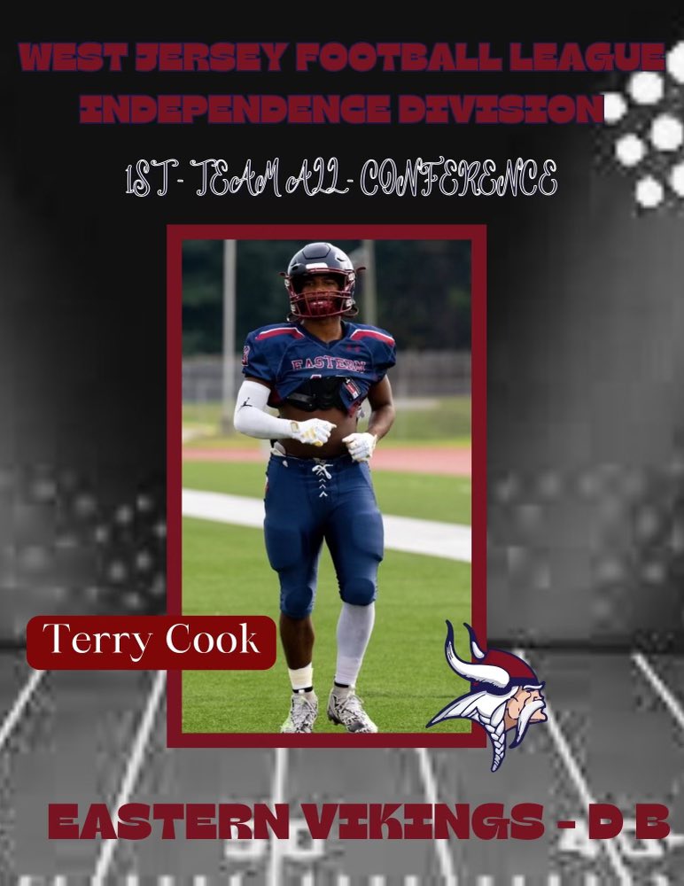 Congratulations ‘27 Terry Cook on his all conference selection. #VikingStrong