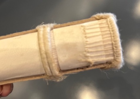 BkBindersMuseum's tweet photo. Most readers don’t see them: bright strips of fabric at the ends of a hardcover book’s spine. They’re head- and tailbands, and like almost everything about a binding, they have a purpose beyond the aesthetic: they are there to strengthen the book’s structure.
#Fridayfacts https://t.co/arX8bDNmAN