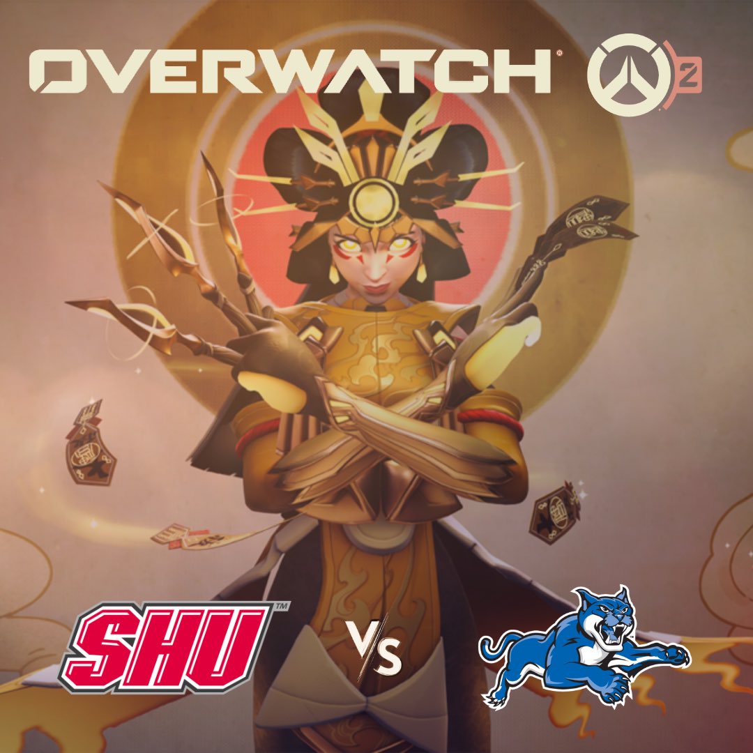 SHU_ESP0RTS's tweet photo. Watch live tonight as SHU OW faces SUNY Poly with a playoff birth for SHU OW on the line. Watch the stream at 8PM tonight at https://t.co/1TyLsHMxGk! #WeAreSHU #SHU #SHUEsports #CollegiateEsports #gaming #ow #ow2 #overwatch #overwatch2 https://t.co/TlHqBpta5N
