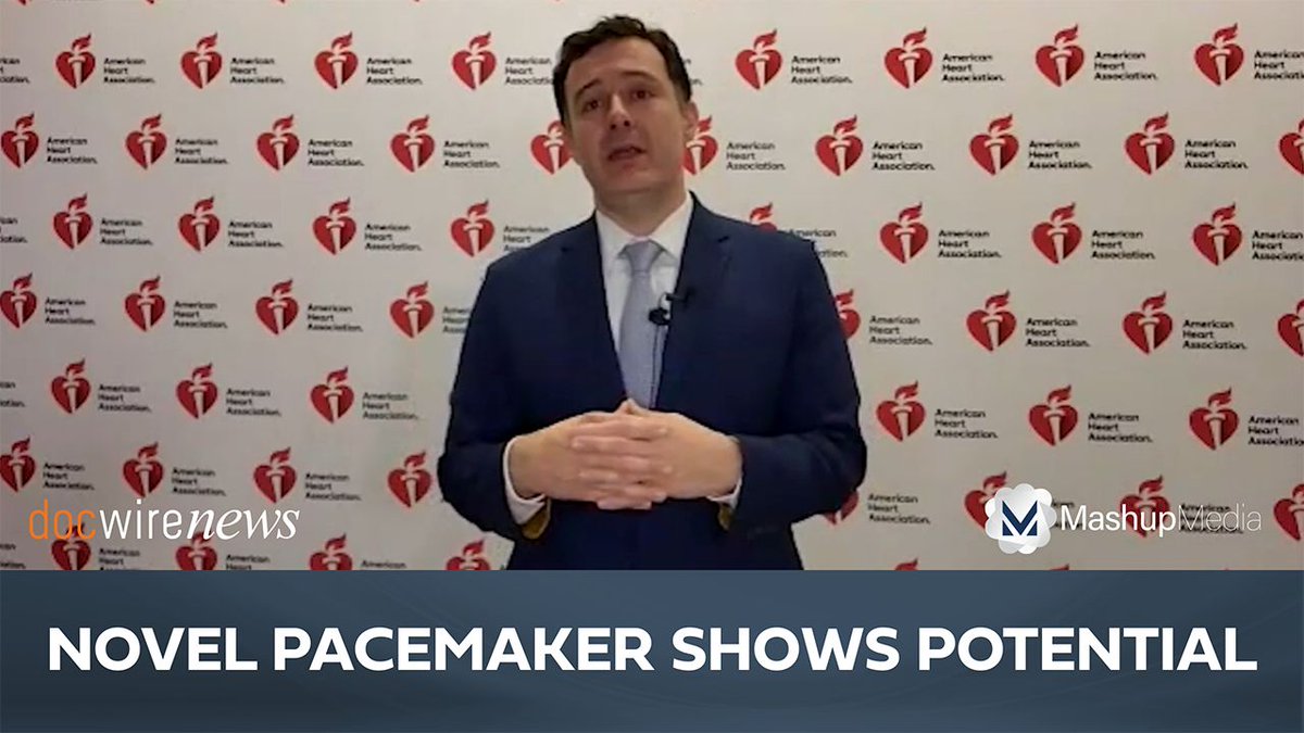 At #AHA23, Dr. Babak Nazer spoke about a novel, experimental, leadless pacemaker housing that is able to partially recharge the device’s battery by generating electric energy from the patient’s heartbeat. @AHAScience @B_Naz_MD Watch Now: buff.ly/3QWkri1