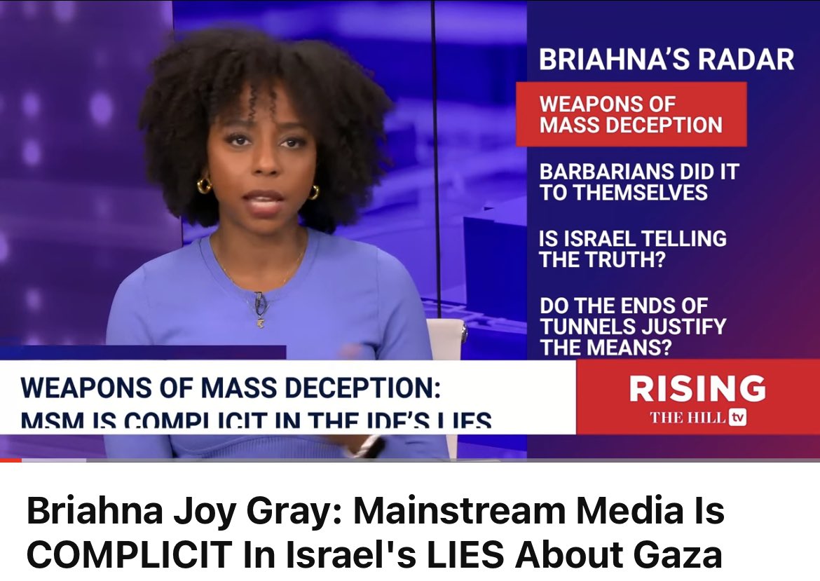 In my radar today, I break down how Israel justifies atrocities against Palestinians *specifically* by claiming that while both Israel and Hamas kill people, Hamas is worse bc they do it “barbarically.” So I marshal evidence of the rank brutality of Israel’s crimes against…