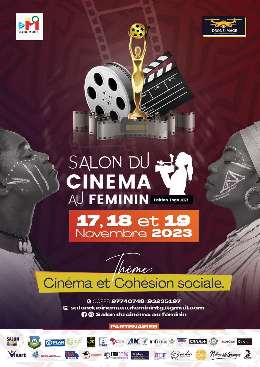 AnateGermaine's tweet photo. Je suis invitée d'honneur au salon du cinema au féminin 2023. A l'occasion, Je tiendrai une communication, lors du panel en date du 17 Novembre 2023 à 16h à l'institut supérieur Don Bosco à Akodessewa, sur le thème:  «Communication et cohesion sociale: quels outils choisir ?». https://t.co/mOjSaZUHpM