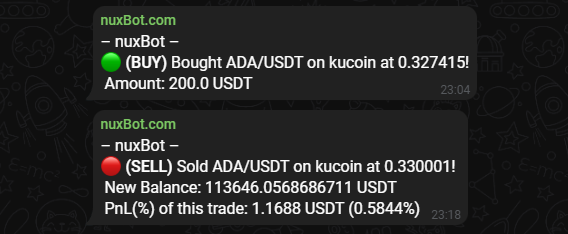 Yoeri_nuxBot's tweet photo. Do you prefer receiving your #crypto trade notifications from #nuxBot trough #Telegram or #Discord? π€ https://t.co/mxQGDbmRJ9