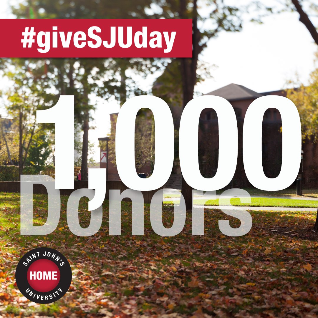 Thank you to everyone who has made a gift on #giveSJUday, your support is already making an impact! There is still plenty of time to make a gift, or invite other classmates, friends and family to support current and future Johnnies! bit.ly/47fL5rR #gojohnnies