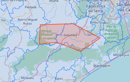19:30 - Chuva se deslocando sobre a região de Juquitiba. Tem vento e condições para raios. Tenha cuidado nas próximas horas. bit.ly/dcspcalor #DefesaCivilProtegeVoce