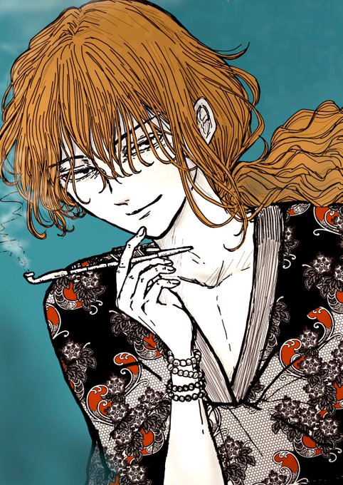 「smoking pipe」 illustration images(Latest)｜5pages