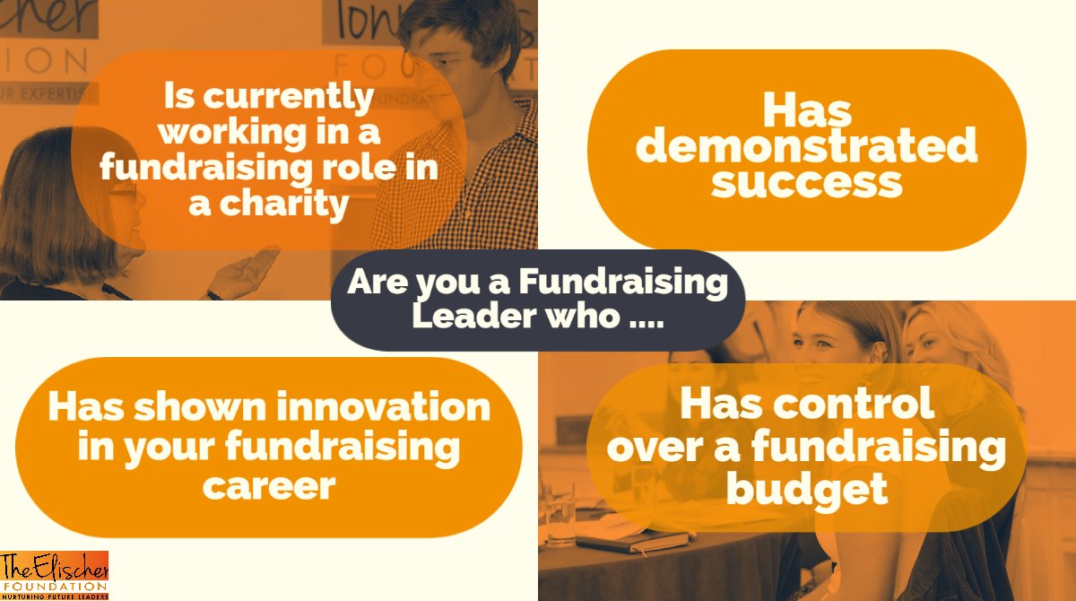 TheElischerFdn's tweet photo. Does this sound like you? If you’re a Head or Deputy Director of a fundraising team and looking for more support head over to our website.  Applications close 23rd January 2024. @TheElischerFdn mentoring programme could be right for you!
https://t.co/USmwHE7IJe https://t.co/BY0VHchMAb
