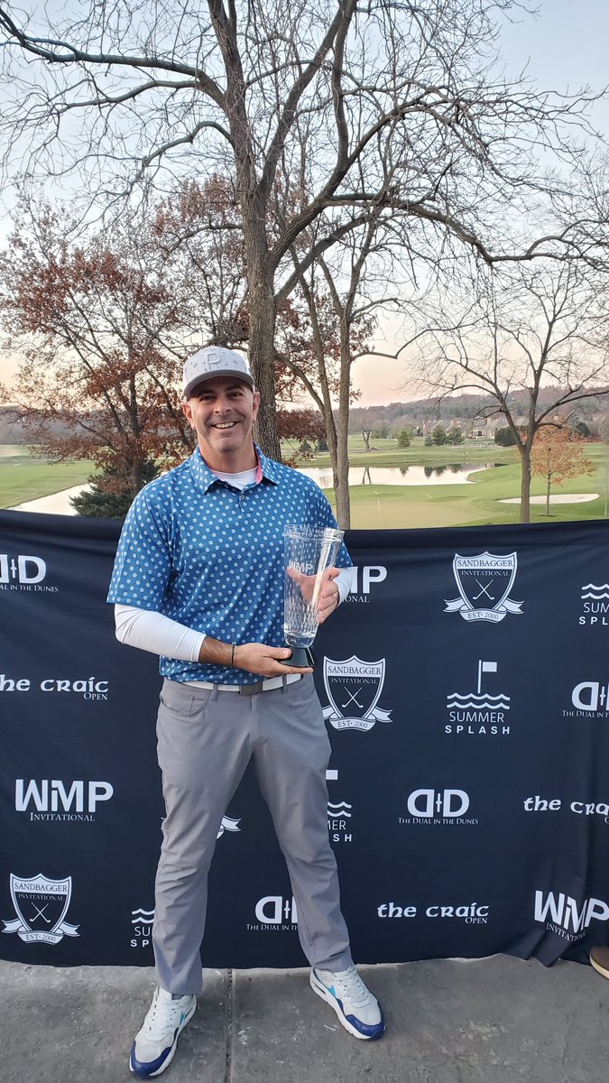 wi_golf's tweet photo. Congrats to Steve,  the 2023 WiMP Champion.  Survived the summer long match play event, winning his championship match 5 and 4.  Welcome to the Champions Club! https://t.co/bVFaxY9x2y