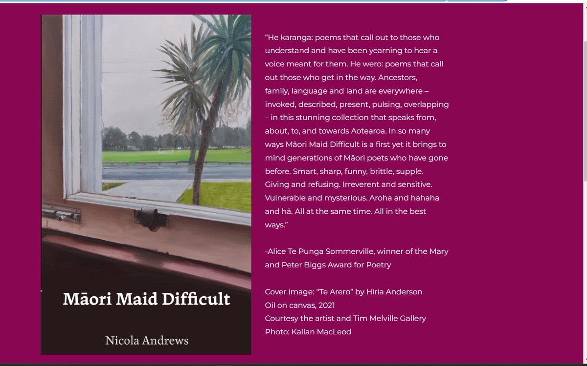I'm exciting to share that my debut chapbook, MĀORI MAID DIFFICULT, is available for pre-order with @TramEditions! Place a pre-order and ring in your new year with poems about family, migration, decolonization, and being extremely online. trameditions.com/maori-maid-dif…