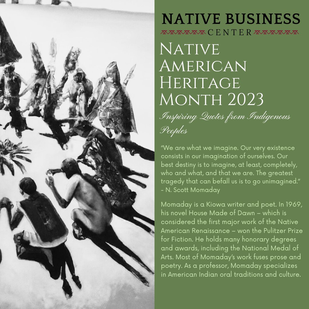 Embrace the wisdom of our Indigenous communities and keep moving forward together.
nativebusinesscenter.com

#NativeBusinessCenter #NativeAmericanHeritageMonth #Inspiration #SuccessJourney #NativeownedBusiness #NativeAmerican #Indigenous #NativePride #NAHM #NativeEntrepreneur