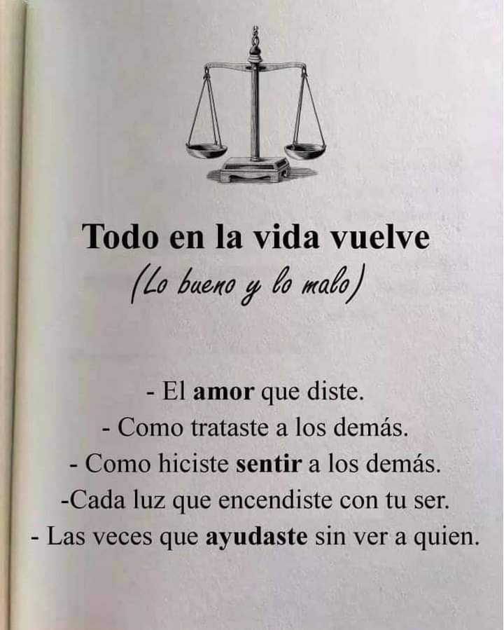 Todo en la vida vuelve !