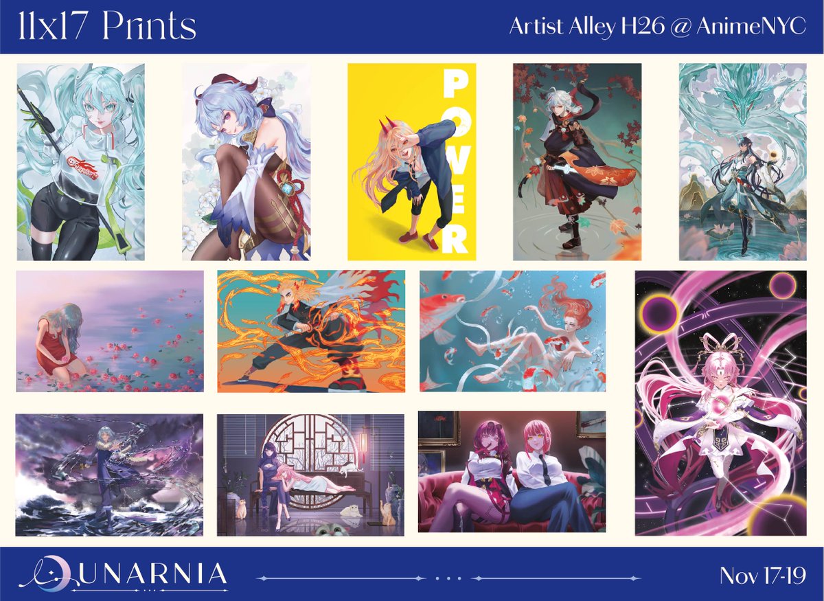 lunarnia_'s tweet photo. I realized how inconvenient the way I posted my catalog for AnimeNYC was so here it is again all in one post 😳 

Remember to stop by H26 📷

#ANYC #AnimeNYC #anyc2023 https://t.co/8XVLX2j5fY