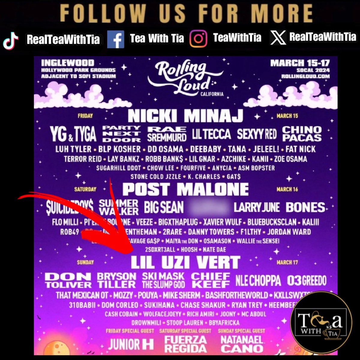 #RollingLoud said aight bet!! They switched #LilUzi out for the final headliner with #Future and #MetroBoomin 

Tickets go on sale 11/17. Was this a good trade ?