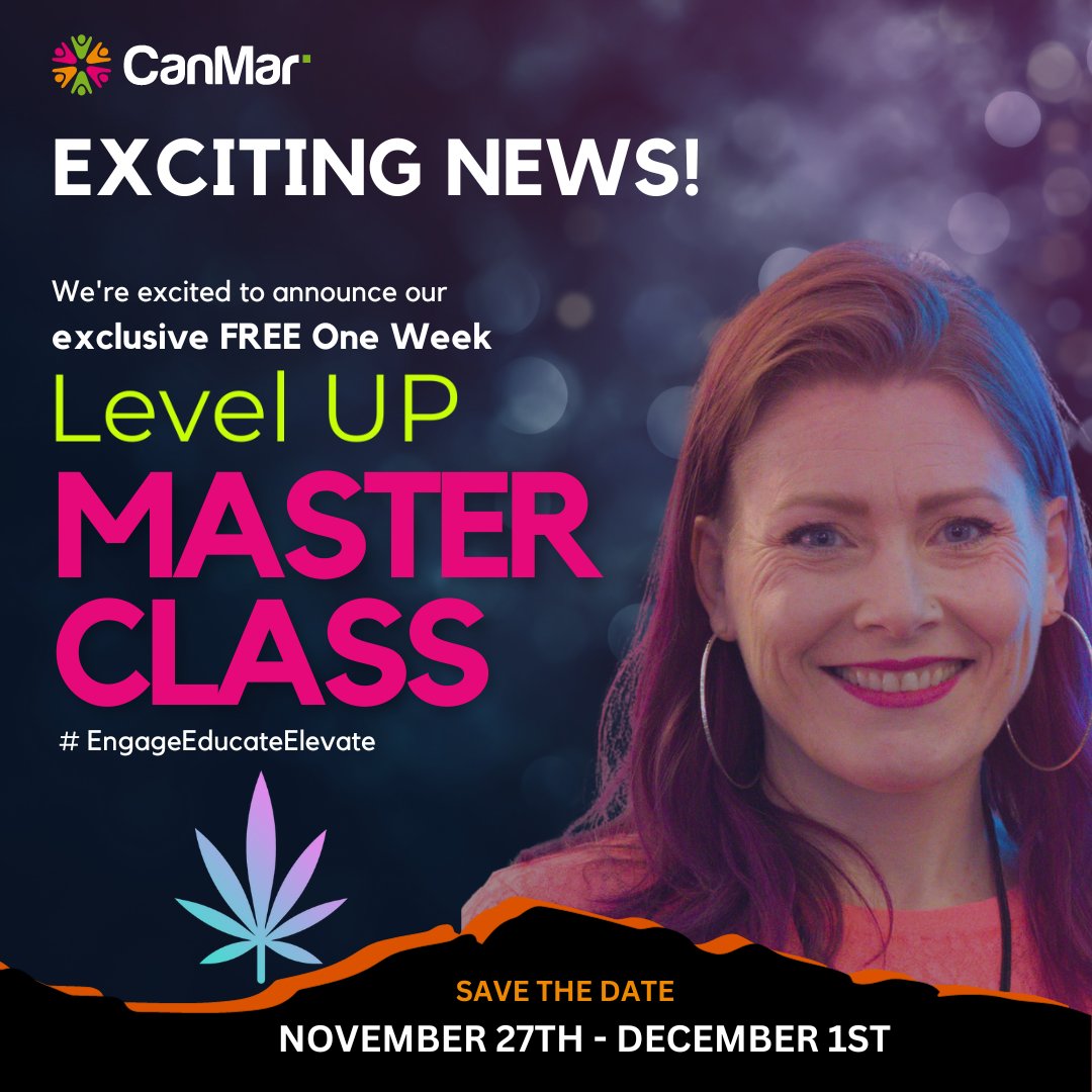 🔊 Breaking News! Our FREE ONE-WEEK-ONLY Masterclass is launching, and you’re invited: eepurl.com/iik97b
🚀 Save the Date: Nov 27-Dec1
#EngageEducateElevate #LevelUp #CannabisEducation #CannabisTraining #RetailSuccess #BudtenderEducation #CannabisInnovation #Masterclass