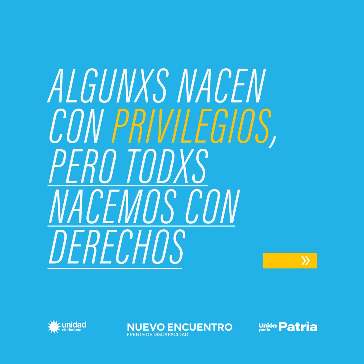 DiscapacidadNe's tweet photo. 👉 Democracia es Inclusión #MileiNo
#BastaMilei
@Sabbatella
@NuevoEncuentro_
#Discapacidad
#MassaPresidente
#TenemosConQuien
#TenemosConQue https://t.co/VfodPw5Bqe