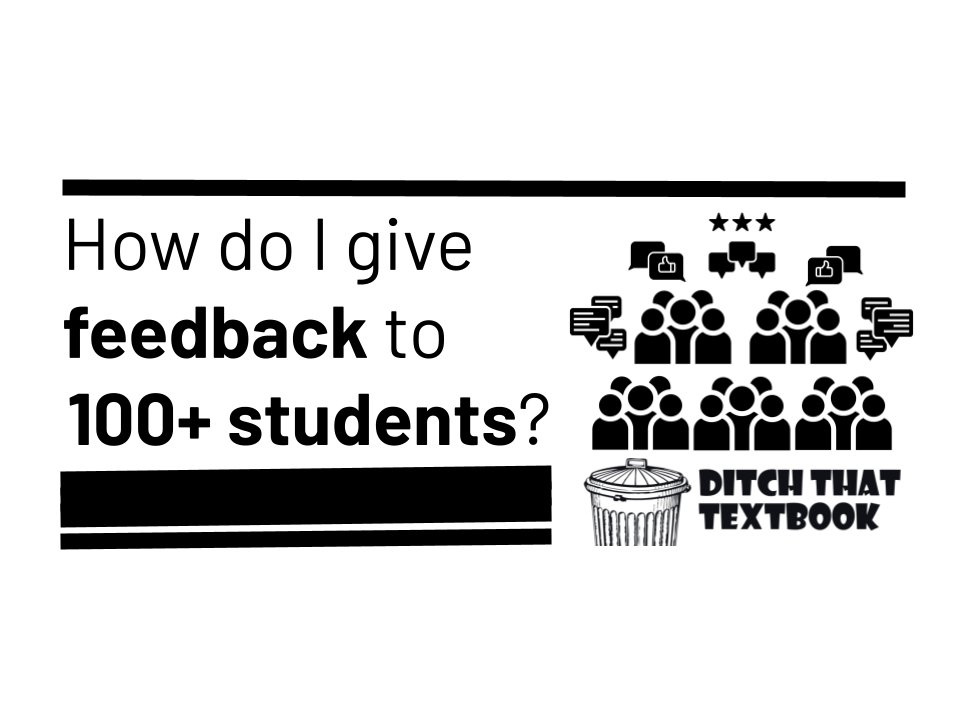 DitchThatTxtbk's tweet photo. How DO I give feedback to 100+ students???
We've got lots of ideas for you in this post!
💡Tech and no-tech ideas you can use tomorrow
🗂Copy and assign templates
📄Printable resources
and more!
Check them out ⬇️
https://t.co/KPLPxtO9Tj #Ditchtbook #EfficienTEACH https://t.co/2UZPmYYow0