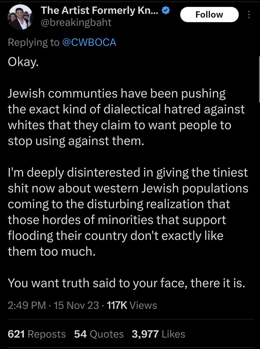 stevanzetti's tweet photo. It is not an exaggeration to describe Elon Musk's embrace of rhetoric like this as "straight up Nazi shit" https://t.co/QVmGd1pfUv